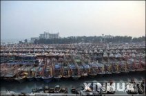 納沙臺(tái)風(fēng)影響廣西 南海及北部灣數(shù)千艘廣西漁船進(jìn)港