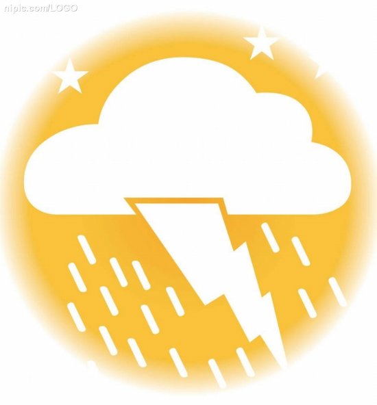 天氣預(yù)報雷陣雨標(biāo)志