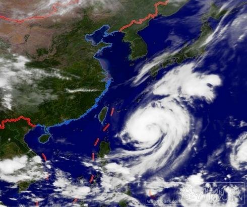臺(tái)風(fēng)菲特最新衛(wèi)星云圖