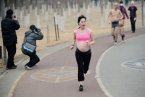 孕婦徐蘊云不怕霾 