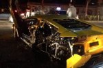三亞蘭博基尼車禍 16日晚三亞市區(qū)一輛蘭博基尼被撞