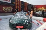 瑞安比基尼美女洗車 美女穿比基尼洗車圖片